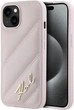 Панель Karl Lagerfeld Diagonal Quilted Script для Apple iPhone 15 Plus/14 Plus Pink (KLHCP15MPQDSMGP) - зображення 1