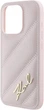 Панель Karl Lagerfeld Diagonal Quilted Script для Apple iPhone 15 Pro Max Pink (KLHCP15XPQDSMGP) - зображення 6