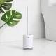 Ершик с силиконовой щеткой напольный BP-13 WHITE/GRAY - изображение 3