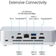 Комп'ютер ASUS NUC 14 Pro+ RNUC14RVSU700002I Kit(L6) / Ultra 7 155H, M.2 22x80 NVMe; 22x42 NVMe (90AR0051-M000A0) - зображення 4
