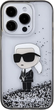 Etui Karl Lagerfeld Liquid Glitter Ikonik do Apple iPhone 15 Pro Transparent (KLHCP15LLKKNSK) - obraz 3