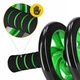 Ролик (гімнастичне колесо) для преса 4FIZJO Ab Wheel Black/Green (P-5907222931523) - зображення 7