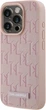 Панель Karl Lagerfeld Leather Monogram Metal Logo MagSafe для Apple iPhone 15 Pro Max Pink (3666339253936) - зображення 2