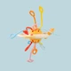 Погремушка-грызунок Yandong Toys Ракета, светлая, 12м+ - изображение 2