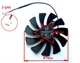 Вентилятор кулер для відеокарти MSI GTX 1050 Ti 1630 1650 RX 560 550 Aero 87 мм 2-pin ONG HUA HA9010H12F-Z (XY-D09010SM RQ9010H12S HA9010H12SF-Z)(№42) - зображення 3