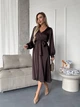Жіноча сукня міді на запах з V-подібним вирізом Uaclothes 46-48 Коричневий (like36149-165711350) - зображення 4