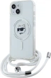 Etui Plecki Karl Lagerfeld IML Choupette Head & Cord Magsafe do Apple iPhone 13/14/15 Transparent (KLHMP13MHCCHNT) - obraz 1
