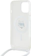Etui Plecki Karl Lagerfeld IML Choupette Head & Cord Magsafe do Apple iPhone 13/14/15 Transparent (KLHMP13MHCCHNT) - obraz 6