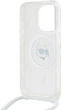 Панель Karl Lagerfeld IML Choupette Head & Cord Magsafe для Apple iPhone 14 Pro Max Transparent (KLHMP14XHCCHNT) - зображення 6