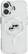 Панель Karl Lagerfeld IML Metal Karl&Choupette Head MagSafe для iPhone 16 Plus White (KLHMP16LHLSKCH) - зображення 3