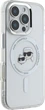 Etui plecki Karl Lagerfeld IML Metal Karl&Choupette Head MagSafe do iPhone 16 Pro White (KLHMP16LHLSKCH) - obraz 4