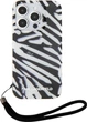 Etui Plecki Karl Lagerfeld IML Zebra Pattern & Cord do Apple iPhone 15 Pro Black (KLHCP15LHZBPKCCK) - obraz 2