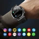 Годинник розумний наручний UWatch Smart Mevaden Ultra Rubber 2 ремінець Чорний (2710059533) - зображення 9