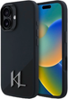 Etui Karl Lagerfeld Shadow Initial MagSafe do Apple iPhone 16 Black (KLHMP16SSCMKMPCK) - obraz 1