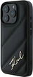 Etui Plecki Karl Lagerfeld Quilted Signature do Apple iPhone 16 Pro Black (KLHCP16LPQDSMGK) - obraz 1