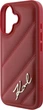 Панель Karl Lagerfeld Quilted Signature для Apple iPhone 16 Red (KLHCP16SPQDSMGR) - зображення 5