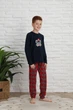 Подростковая пижама для мальчика - Новогодняя Микки - Family look для семьи 152-158 - изображение 2