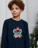 Подростковая пижама для мальчика - Новогодняя Микки - Family look для семьи 152-158 - изображение 7