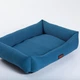 Лежак для собак и котов Happy Peppy Sofa Рогожка 90х60 см Синий - изображение 1