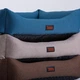 Лежак для собак и котов Happy Peppy Sofa Рогожка 90х60 см Синий - изображение 6