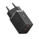 Сетевое зарядное устройство Baseus GaN5 Pro Fast Charger USB-C + USB-C 40W (Black) - изображение 3
