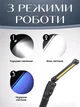Кемпинговый фонарь складной 1 USB прожектор ручной с магнитом и крюком Черный - изображение 4