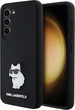 Панель Karl Lagerfeld Silicone Choupette Metal Pin для Samsung Galaxy S24 Black (3666339259174) - зображення 1