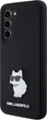 Панель Karl Lagerfeld Silicone Choupette Metal Pin для Samsung Galaxy S24 Black (3666339259174) - зображення 2