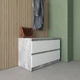 Комод с 2 ящиками R 19 VAYS Дуб сонома + Белый 80х40х53 см - изображение 3