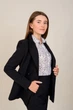 Черный женский брючный костюм с классическими брюками и пиджаком FashionYouWant L черный 43436156 - изображение 3