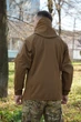 Куртка Windproof Softshell ветрозащитная (койот), водостойкая, флис, Размер 46 - изображение 8