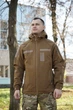 Куртка Windproof Softshell ветрозащитная (койот), водостойкая, флис, Размер 46 - изображение 9