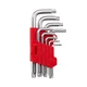 Набор ключей Г-образных TORX с отверстием, 9 шт., Т10-Т50, Cr-V INTERTOOL HT-0604 - изображение 2