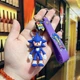 Брелок Соник из мультфильма (Sonic the Hedgehog) на карабине с ремешком для ключей и рюкзака Фиолетовый - изображение 1