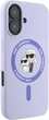 Etui Karl Lagerfeld Silicone Karl&Choupette Ring MagSafe do Apple iPhone 16 Purple (KLHMP16SSCMKCRHU) - obraz 2