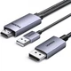 Кабель видео Ugreen Displayport to HDMI 4K 60Hz / 1080P 240Hz однонаправленный 1.5 м Grey (HD169) - изображение 1