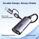 Карта видеозахвата Ugreen HDMI 4K 60Hz USB Type-C 2K 30Hz Gray (CM629) - изображение 2