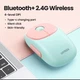 Беспроводная USB мышь манипулятор Ugreen Rechargeable Dual Mode Wireless Mouse Pink (MU102) - изображение 3