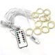 Новогодняя гирлянда штора Капля росы 3х2 м от USB, 200 LED с пультом ДУ Разноцветная RGB - изображение 3
