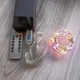 Новогодняя гирлянда штора Капля росы 3х2 м от USB, 200 LED с пультом ДУ Разноцветная RGB - изображение 6