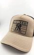 Бейсболка тракер с резиновым патчем YANKEES NEW YORK XL 59-60 см летняя с сеточкой бежевая с черным - изображение 2