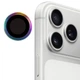 Защитное стекло Metal Classic на камеру для Apple iPhone 17 Pro (6.3") / 17 Pro Max (6.9") Сиреневый / Rainbow - изображение 2
