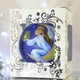 Ялинкова іграшка новорічна куля Santa Shop Янгол на місяці Блакитний 10 см (4820001106756) - зображення 4