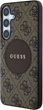 Etui Guess 4G Round Patch Classic Logo MagSafe do Samsung Galaxy S25 Brown (3666339448943) - obraz 2