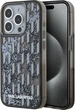 Etui plecki Karl Lagerfeld Liquide Glitter Monogram Gradient do Apple iPhone 15 Pro Black (3666339256166) - obraz 1