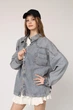Рубашка джинсовая женская L цвет голубой YUKI ЦБ-00272491 - изображение 3