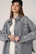 Рубашка джинсовая женская L цвет голубой YUKI ЦБ-00272491 - изображение 5