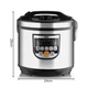 Универсальная мультиварка RAF R.178 5L 900W, цвет Silver-Black (778) - изображение 5