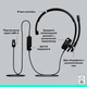Навушники Logitech H570e Corded Mono BLACK-USB-A (981-001426) - зображення 6
