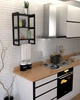 Настенная кухонная полка в стиле лофт EcoLoft Риали DSP-1298-5 Черный - изображение 2
